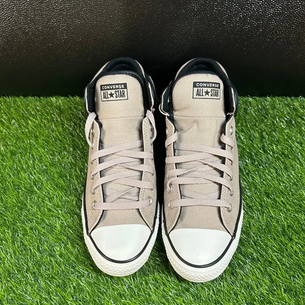 Converse CTAS High Street Mid Sneakers Mens 9 Papyrus Black Padded Collar New - Picture 3 of 13